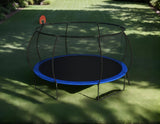 14 foot trampoline with safety fence - Outdoor backyard bouncing mat, including ladder and W2071P319084