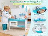 Wooden Kids Doctor Medical Station Playset, 93.9854.6199.06cm 27PCS Medical Tools with ECG Monitor 69181672