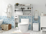 Toilet Storage Cabinet White 14408836