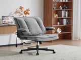 Criss Cross Legged Office Chair with Flip-Up Back Built-In Dynamic Airbag Lumbar Support, Wide Seat 80311048