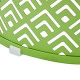 Outdoor Nesting Side Table Set of 3, Round Patio Accent Table, Metal Frame End Table for Indoor 99010573