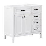 ZUN 36" Bathroom Vanity without Sink, Cabinet Base Only, Bathroom Cabinet with Drawers, Solid Frame and WF296707AAK