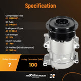 AC Compressor Fit For Toyota Camry 2.4L RAV4 2007-2009 8831042270 6SEU16C w/Clutch 35923501