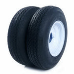 ZUN 2pcs Trailer Tires & P819 Rim Width: 3.75" / 9.52cm 4 lugs on 4" Center 590 lbs 64484502