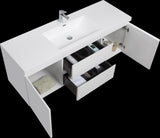 60" Floating Bathroom Vanity with Sink, Modern Wall-Mounted Bathroom Storage Vanity Cabinet with W1573P152688