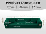 Spring Sofa with High-Quality Fabric, Pillows & Storage - Pocketed Springs, High-Density Foam, for B347P409916