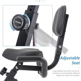 Folding Exercise Bike, Fitness Upright and Recumbent X-Bike with 10-Level Adjustable Resistance, Arm 17723494