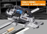 Band Saw with Lightweight Aluminum Base, 10 Amp 5 Inch Deep Cut Bandsaw, Variable Speed Handheld 22416416