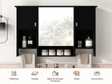 35'' x 28'' Modern Wall Mounted Bathroom Storage Cabinet, Bathroom Wall Cabinet with Mirror, N710P236929B
