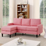 ZUN Upholstered Sectional Sofa Couch, L Shaped Couch With Storage Reversible Ottoman Bench 3 Seater for W1191126336