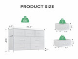 Chest of Drawers with 7 Fabric Drawers, Drawer Cabinet, Organization Furniture for Kitchen, Office, 35458471