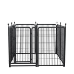 ZUN Dog Playpen 8 Panels 40" Height Heavy Duty Dog Fence Puppy Pen for Large Medium Small Dogs Indoor W368P233995