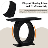 Mirod Stylish Modern Console Table with Egg-Shaped Base,Enhanced Stability and Durability,Sleek N760P214780B