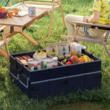 13 Gallon Car Trunk Organizer - 3 Compartments6 Pockets, 600D Oxford Fabric, Non-Slip Base, Black 07093189