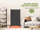 3 Panel Room Dividers, Foldable 89*72 Inch Privacy Panels, Cloth Sectional Dividers for Workspace, 35995625