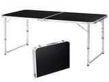 4Ft Portable Multipurpose Folding Table black 19535888