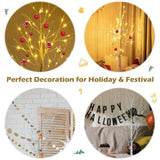 White 5FT LED Birch Tree - Lifelike Bark 72 Lights Flexible Branches 7.2ft Cord for Christmas 19442660