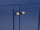30" Blue Bathroom Vanity with Ceramic Sink - Soft-Close Drawers, Solid Wood Frame, Multi-Organizer W2896P344081