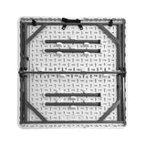 Techni Home 34in Square Folding Table, Height Adjustable Foldable Table with Easy-Carry Handle B031P283773