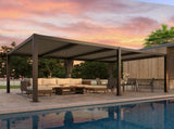 12' x 20'Pergola Modern Style with Adjustable Louvers for Outdoor Roof, Garden, Easy Assembly, 25174613
