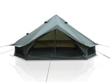 4 Season Bell Tent 9.8 FT, Green Waterproof Glamping Yurt Tent with Stove Jack, Fits 4 People Family W3636P456620