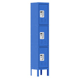 66"H Metal Lockers for Employees with 3 Door Storage Locker for Employees Gym School Home Office 82793070