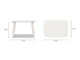 Santorini 33.5" Square Outdoor Patio Table Aluminum B2719P308010