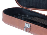 Hard-Shell Electric Guitar Case for GLP Style Electric Guitar Bulge Surface Brown 03553169
