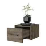 ZUN Elfrida Wall-Mounted Nightstand, Sleek Single-Drawer Design with Spacious Top Shelf B200P176107