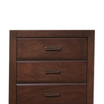 ZUN Walnut 5-Drawer Chest B062P209047