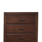 ZUN Walnut 5-Drawer Chest B062P209047