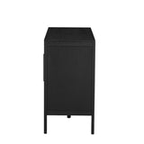U-Style Storage Cabinet Sideboard Wooden Cabinet with 2 Metal handles and 2 Doors for Hallway, N711P241278B