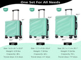 Luggage Set 3 Piece, Lightweight Durable ABS Suitcases with Spinner Wheels and TSA Lock, Carry-on & 40309010