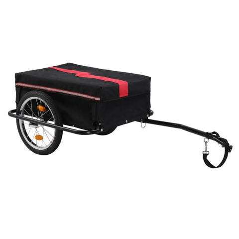 ZUN 130*68*45cm Steel 100kg 16 Inch Quick Release Wheel Cloth Pocket Trailer Bicycle Trailer Rack 43868963