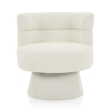 Contemporary 360&deg Swivel Chair, Boucle Swivel Accent Chair, Ideal for Living Room, Bedroom & Home N765P292090W