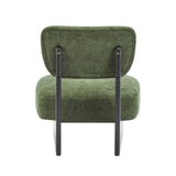 Modern Lounge Chair with Polyester Upholstery, Sturdy Wood Base With Walnut Finish, N767P241702G