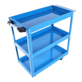 Upgrade 3-Tier Rolling Tool Cart with Lockable Wheels, Heavy Duty Steel Utility Cart, Kitchen Cart 04836174