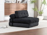 Folding Sofa Bed, Convertible Sleeper Chair with Pillow Foldable Mattress with Back Support, W2200P575430