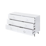 White 6-Drawer Dresser B062P209048