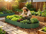 Galvanized Raised Garden Bed 8x4x1ft - Heavy Duty Metal Planter Box for Vegetables, Herbs & Flowers, W840P499242