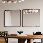 ZUN Wall Mirror 36x36 Inch Square Mirror Metal Framed Mirror Square Vanity Mirror Dressing Mirror, for W1435P241579