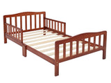 Wooden Baby Toddler Bed Children Bedroom Furniture with Safety Guardrails 23616496