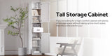 ZUN 69" H Tall Bathroom Storage Cabinet with 2 Barn Doors and 1 Drawer, Narrow Storage Unit, Adjustable W2386P207750