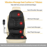 Back Massager Cushion Electric Massage Car Seat Cushion Chair Pad w/ Heating Function 8 Vibration 72367170