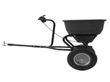 Tow Behind Broadcast Spreader, 110LBS Capacity, Tow/Push Garden Spreader with 10 Adjustable Setting, 11260213