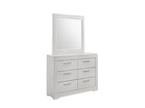 Blanca Modern Style 6- Drawer Dresser Made with Wood in White B009P243269