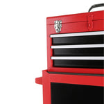 ZUN 3-Drawer Rolling Tool Chest with Wheels, Tool Chest with Large Storage Cabinet and Adjustable Shelf, 93922996