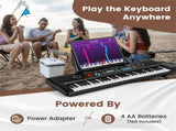61-Key Portable Electric Keyboard for Beginners, 58.4217.785.08 cm Digital Piano with 100 40918663