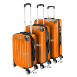 3-in-1 Portable ABS Trolley Case 20" / 24" / 28" Orange 11609967