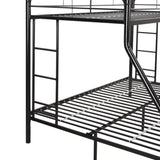 Twin Over FULL Metal Bunk Bed , No Box Spring Needed, Large Under Bed Storage, Easy Assemble W311P248420